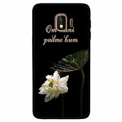 Ốp lưng dành cho Samsung J4 2018 mẫu Om Mani Cánh Sen Trắng