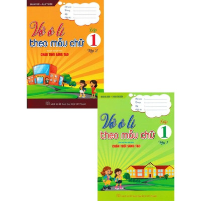Sách - Combo vở ô li theo mẫu chữ lớp 1 (Bám sát SGK Chân Trời Sáng Tạo) (bộ 2 cuốn) (HA-MK)