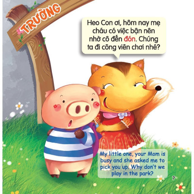 Sách - Rèn Luyện Kỹ Năng Giao Tiếp Bằng Tranh Cho Bé - Lời Từ Chối - Song Ngữ Anh Việt - Minh Thắng