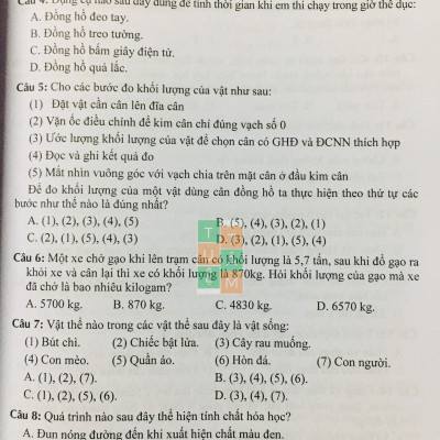 Sách - Đề kiểm tra Khoa học tự nhiên 6 (Kết nối tri thức với cuộc sống)