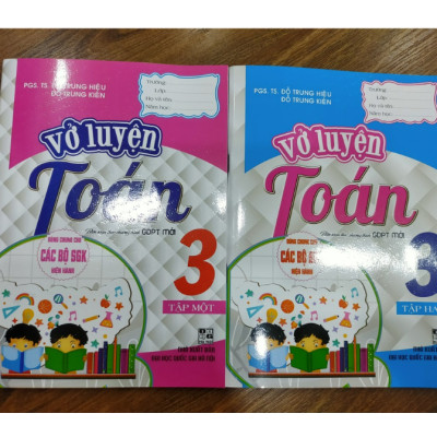 Sách - Combo Vở Luyện Toán Lớp 3 (Dùng Chung Cho Các Bộ SGK Hiện Hành) (Bộ 2 Cuốn)