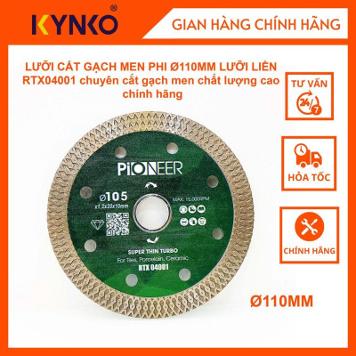 LƯỠI CẮT GẠCH MEN PHI Ø 110MM LƯỠI LIỀN RTX04001 chuyên cắt gạch men chất lượng cao chính hãng