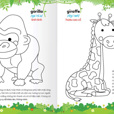 Colouring 365 Ngày Tô Màu - Khám Phá Thế Giới Phát Triển Trí Tuệ - Cuốn 2: Động Vật Hoang Dã, Khủng Long, Bò Sát, Côn Trùng