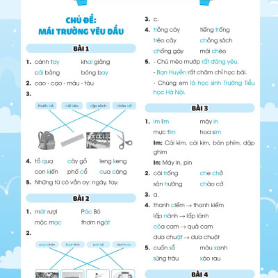 Vở Luyện Viết Chính Tả Lớp 1 - Âm - Vần - Đoạn - Chữ Hoa