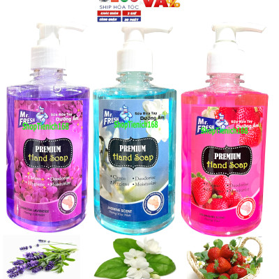 Nước rửa tay thảo mộc Premium Hand Soap Mr Fresh 500ml - an toàn cho da tay