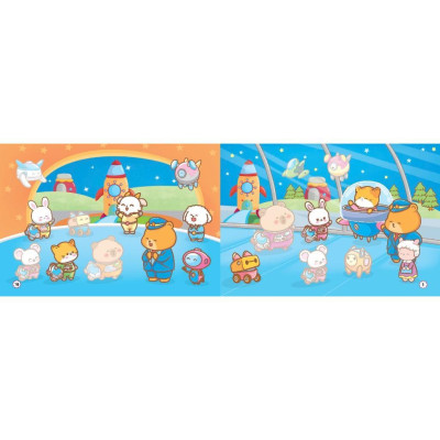 Sách - Dán Hình Capy - Tặng Kèm 2 Phòng Sticker 3D - Combo 4 Cuốn - Minh Thắng