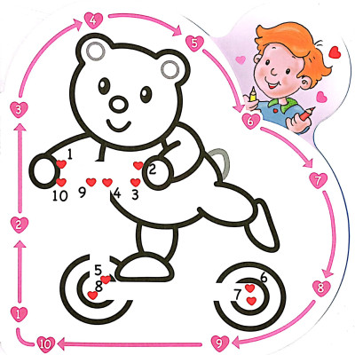 Heart To Heart - Nối Số Và Tô Màu 2