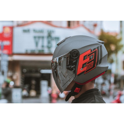 KÍNH CHẮN MŨ 3/4 EGO E-3 (KHÔNG BAO GỒM MŨ BẢO HIỂM) - GARA20