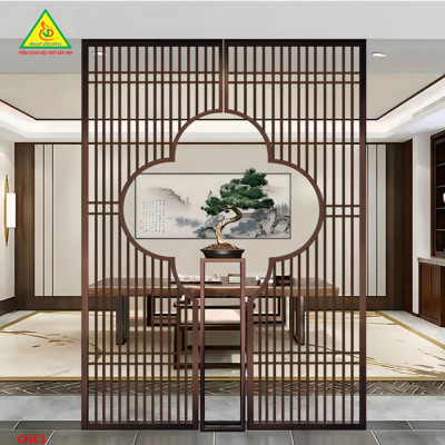 Vách ngăn CNC cho phòng khách, nhà bếp, nhà hàng, spa CNC01 - Nội thất lắp ráp Viendong Adv