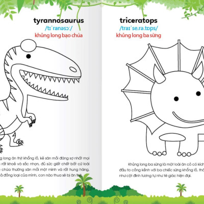 Colouring 365 Ngày Tô Màu - Khám Phá Thế Giới Phát Triển Trí Tuệ - Cuốn 2: Động Vật Hoang Dã, Khủng Long, Bò Sát, Côn Trùng