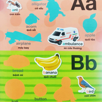 Bé Vui Học Tiếng Anh Cùng Sticker - Alphabet - Bảng Chữ Cái