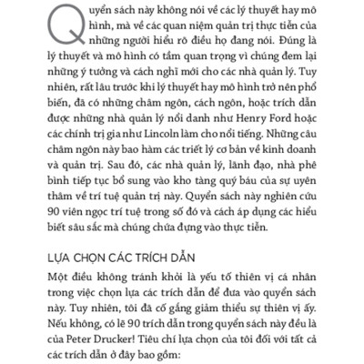 Trí Tuệ Quản Trị Từ Những Doanh Nhân Và Nhà Quản Trị Hàng Đầu Thế Giới_TRE