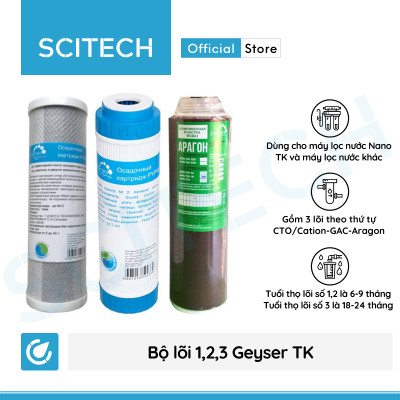 Máy lọc nước Nano Geyser TK by Scitech (Không dùng điện, không nước thải, 3 đến 9 cấp lọc) - Hàng chính hãng