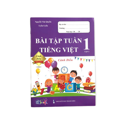 Sách - Combo Bài Tập Tuần Toán và Tiếng Việt lớp 1 tập 2 (cánh diều)