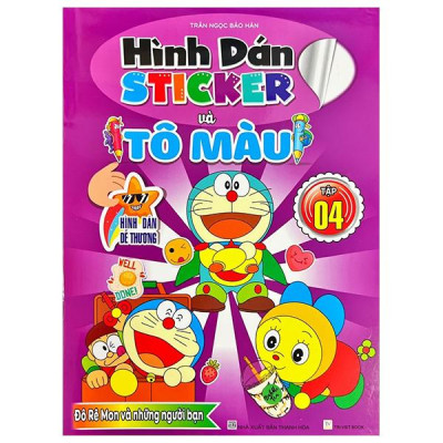 Sách - Hình Dán Sticker Và Tô Màu - Tập 4