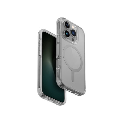 Ốp Lưng trong suốt sạc từ tính UNIQ COMBAT dành cho iPhone 16 Promax/ 16 PRO, chống ố vàng, viền màu máy_ Hàng Chính Hãng