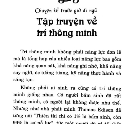 365 Chuyện Kể Trước Giờ Đi Ngủ - Những Câu Chuyện Phát Triển Chỉ Số Thông Minh IQ 2