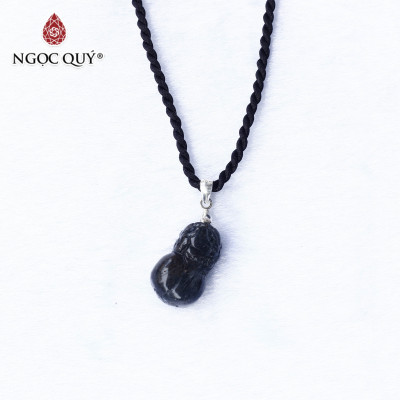 Mặt dây chuyền tỳ hưu thạch thạch anh tóc đen hợp mệnh thủy, mệnh mộc - Ngọc Quý Gemstones
