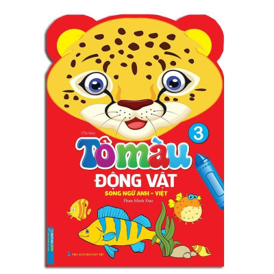 Sách - Tô Màu Động Vật - Song Ngữ Anh Việt - Tập 2 + Tập 3 - Minh Thắng