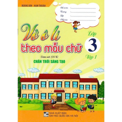 Sách - Vở Ô Li Bài Tập Toán Lớp 3 + Vở Ô Li Theo Mẫu Chữ Lớp 3 - Bám Sát Sgk Chân Trời Sáng Tạo - Bộ 4 Cuốn - Hồng Ân