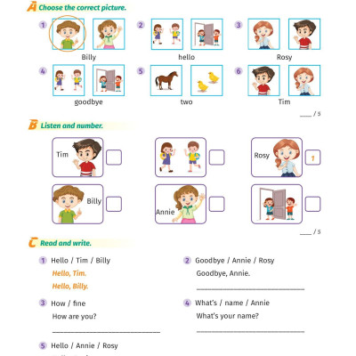 Super Test - Đề Kiểm Tra Nhanh Tiếng Anh Cho Học Sinh Lớp 1