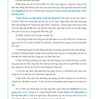 Global Success - Luyện Chuyên Sâu Ngữ Pháp Và Bài Tập Tiếng Anh 8  (MGB)