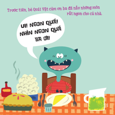 Bé Tự Rèn Tính Tốt - Bé Quái Vật Biết Ngồi Ăn Ngon
