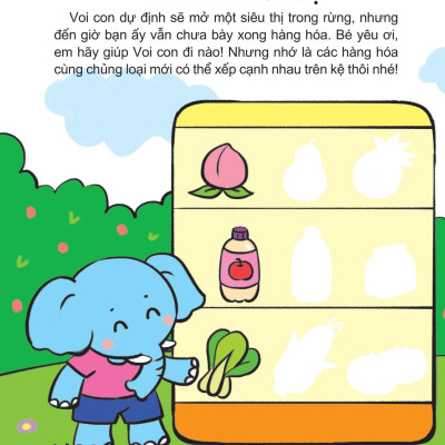 Hình Dán Thú Vị Rèn Trí Thông Minh - Tư Duy Logic (Dành Cho Trể Từ 2-6 Tuổi)