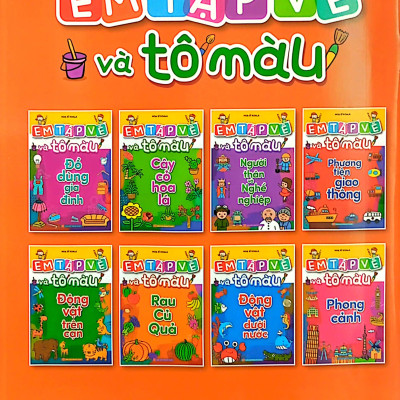 Em Tập Vẽ Và Tô Màu - Rau Củ Quả