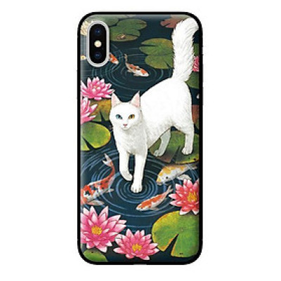 Ốp in cho iPhone XS MAX Mèo Trắng - Hàng chính hãng