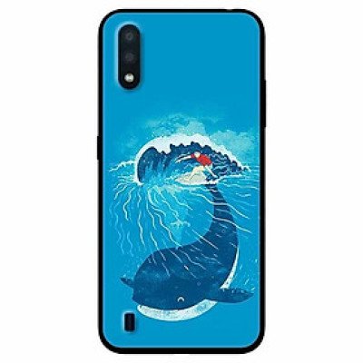 Ốp lưng dành cho Samsung A01 mẫu Ván Cá Voi