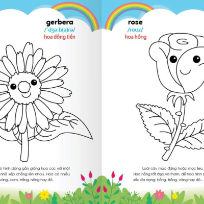 Colouring 365 Ngày Tô Màu - Khám Phá Thế Giới Phát Triển Trí Tuệ - Cuốn 3: Hoa, Quả, Rau Củ