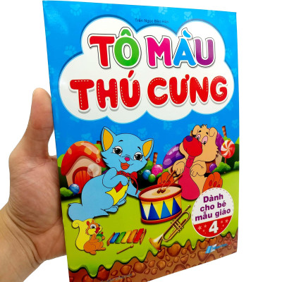 Tô Màu Thú Cưng - Tập 4 (Dành Cho Bé Mẫu Giáo)