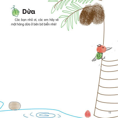 100++ Ý Tưởng Sáng Tạo Vẽ Tranh Bằng Vân Tay - Thực Vật - Bìa Cứng