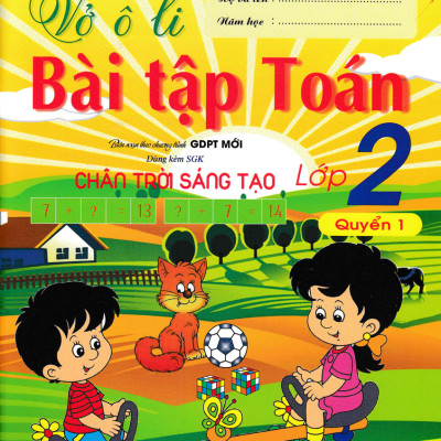 Combo Vở Ô Li Bài Tập Toán Lớp 2 + Vở Ô Li Theo Mẫu Chữ Lớp 2 (Bám Sát SGK Chân Trời Sáng Tạo) (Bộ 4 Cuốn) - HA