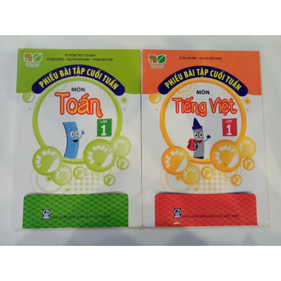 Sách - Phiếu Bài Tập Cuối Tuần Lớp 1 (Toán + Tiếng Việt - 2c)