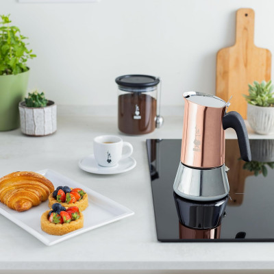 ẤM PHA CÀ PHÊ ESPRESSO BIALETTI VENUS 4 CUP MÀU ĐỒNG Hàng Chính hãng