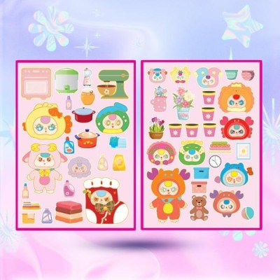 Sách - Sticker Chơi Sáng Tạo Học Thông Minh - Trò Chơi Đồ Hàng Baby Three - Chăm Việc Nhà
