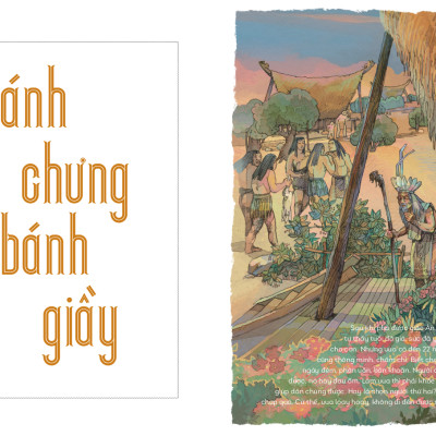 Lịch Sử Việt Nam Bằng Tranh - Bánh Chưng Bánh Giầy - Bản Màu - Bìa Cứng