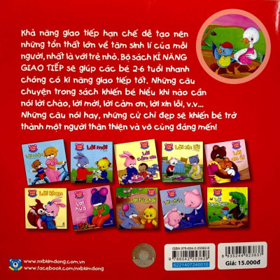 Kĩ Năng Giao Tiếp - Dành Cho Bé 2-6 Tuổi - Lời Tạm Biệt (Tái Bản 2019)