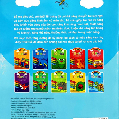 Tô Màu Phát Triển Não Bộ Cho Bé 1-5 Tuổi - Tập 10