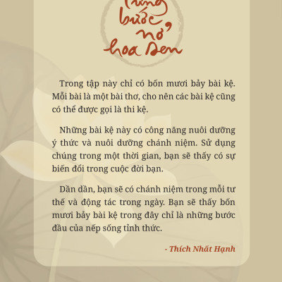 Từng Bước Nở Hoa Sen - Thích Nhất Hạnh