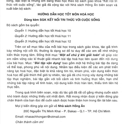 Sách tham khảo- Hướng Dẫn Học Tốt Hóa Học 10 (Dùng Kèm SGK Kết Nối Tri Thức Với Cuộc Sống)_HA