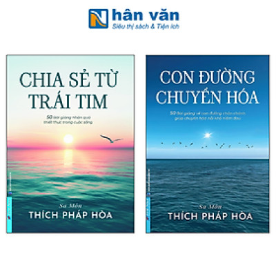 Combo Chia Sẻ Từ Trái Tim + Con Đường Chuyển Hoá - Sa Môn Thích Pháp Hòa (Bộ 2 Cuốn)