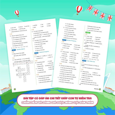 Sách - Aha Grammar Bài Tập Bổ Trợ Toàn Diện Ngữ Pháp Tiếng Anh Lớp 5 Theo Chủ Đề - Megabook