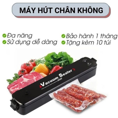 Máy Hút ChâIn Không Kèm Hàn Miệng Túi Tự Động – Bảo Quản Thực Phẩm Tươi Lâu, Chống Hỏng, DAO THỚT
