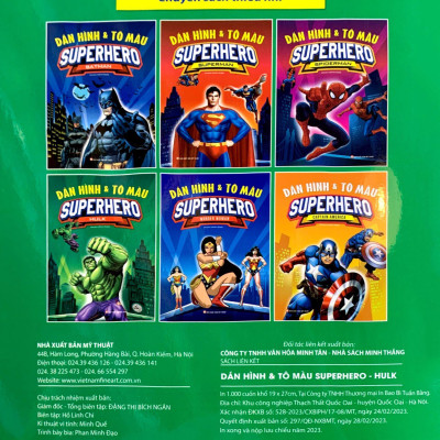 Dán Hình Và Tô Màu - Superhero - Hulk (Tái Bản 2023)