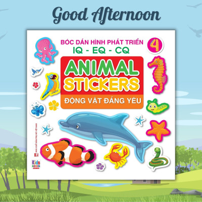 Sách - Bóc dán hình Động vật đáng yêu - Animal Stickers Tập 4 (VT) mk