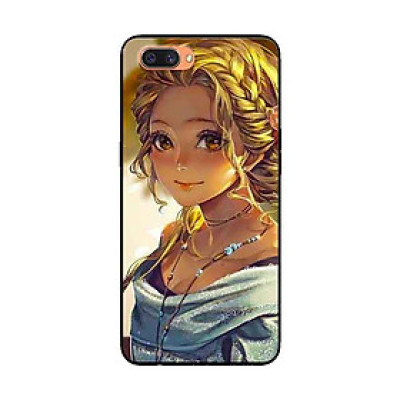 Ốp Lưng Dành Cho Oppo A12e mẫu Cô Gái Tóc Vàng - Hàng Chính Hãng