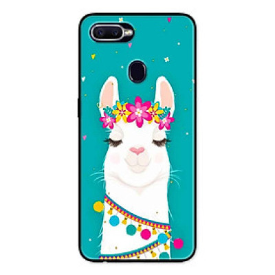 Ốp Lưng in cho Realme 2 Pro Mẫu Cừu Nền Hoa - Hàng Chính Hãng